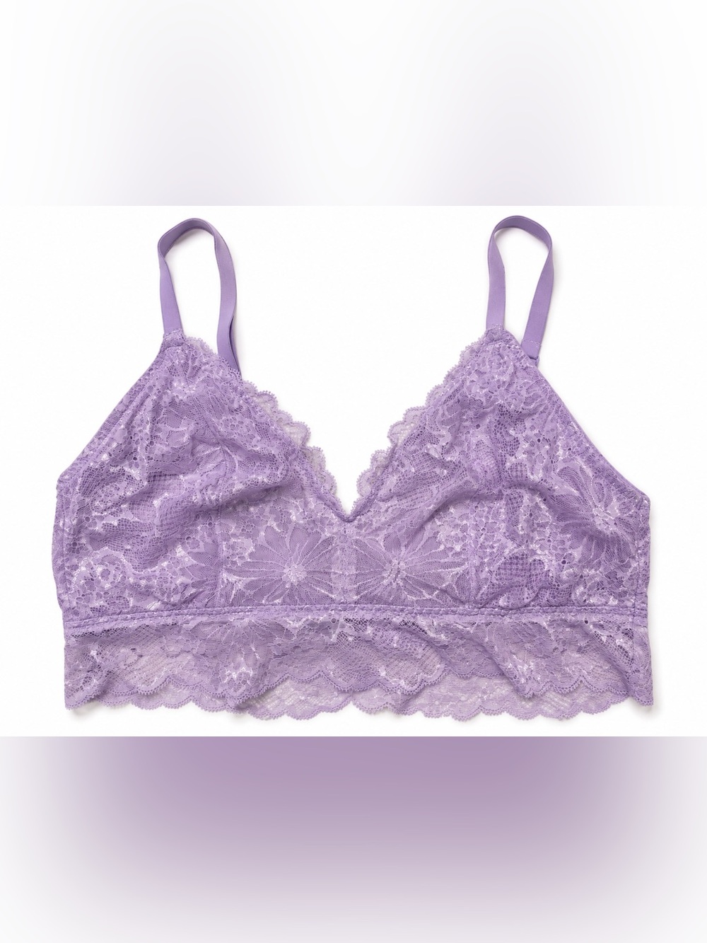 Victoria's Secret Lavender Lace Bralette Large